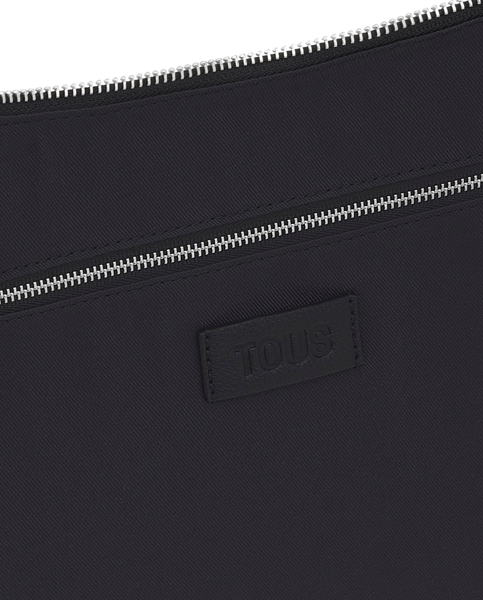 Mala Grande com Fecho de Correr e Alça Comprida Preto-5