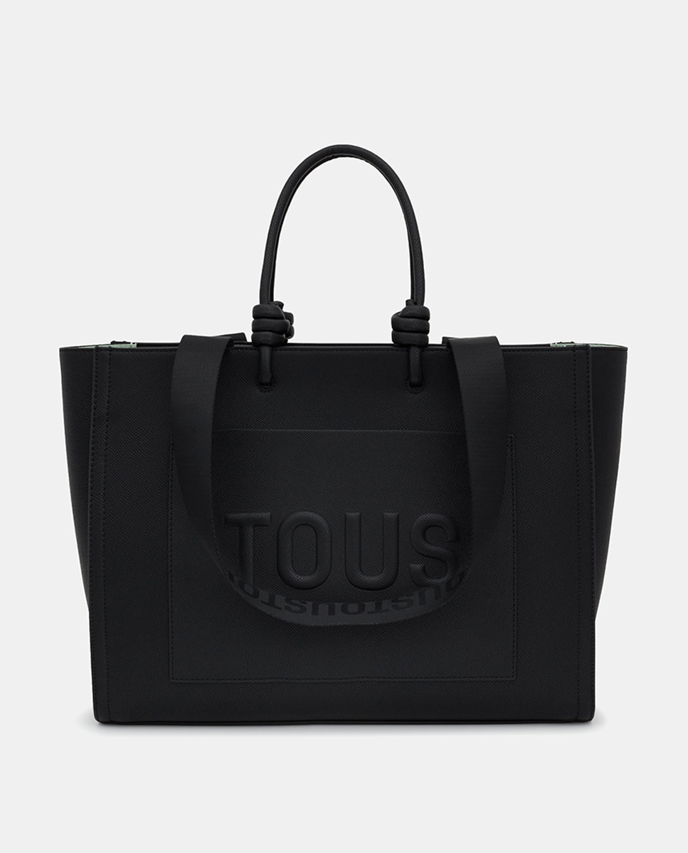 Mala Extra Grande com Fecho de Correr e Alça Dupla Preto-1