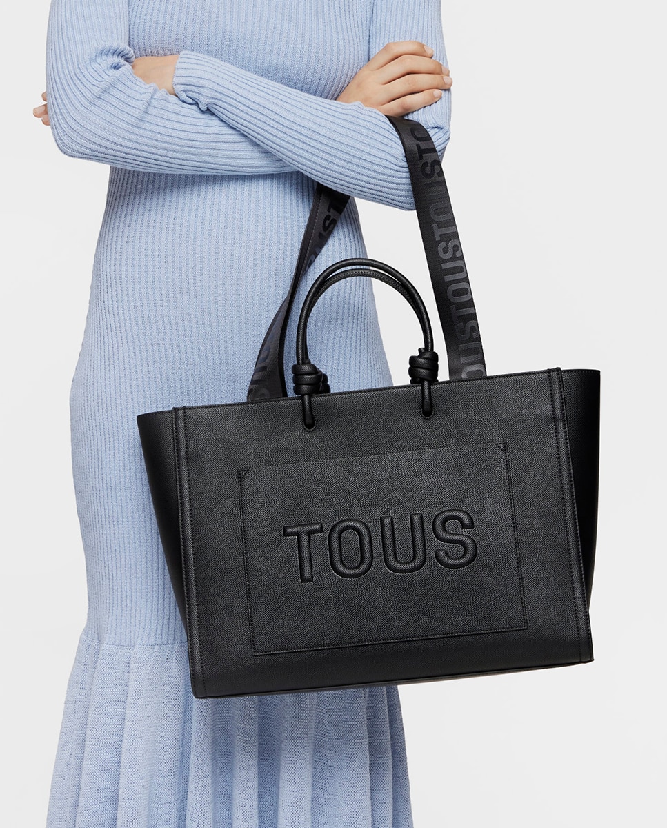 Mala Extra Grande com Fecho de Correr e Alça Dupla Preto-3