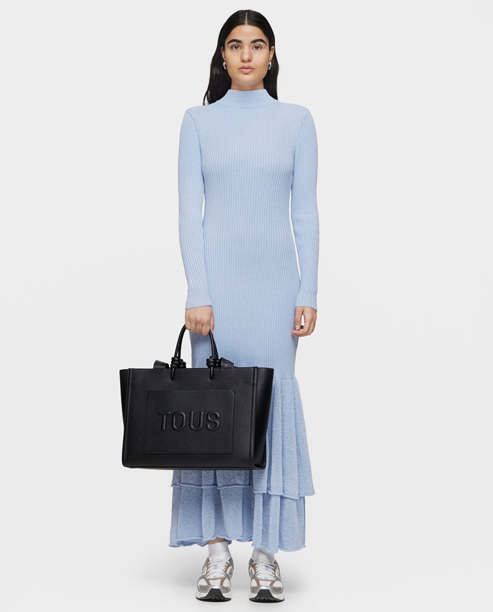 Mala Extra Grande com Fecho de Correr e Alça Dupla Preto-4