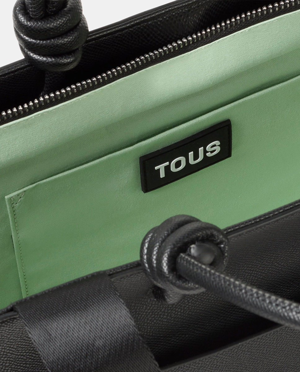 Mala Extra Grande com Fecho de Correr e Alça Dupla Preto-6