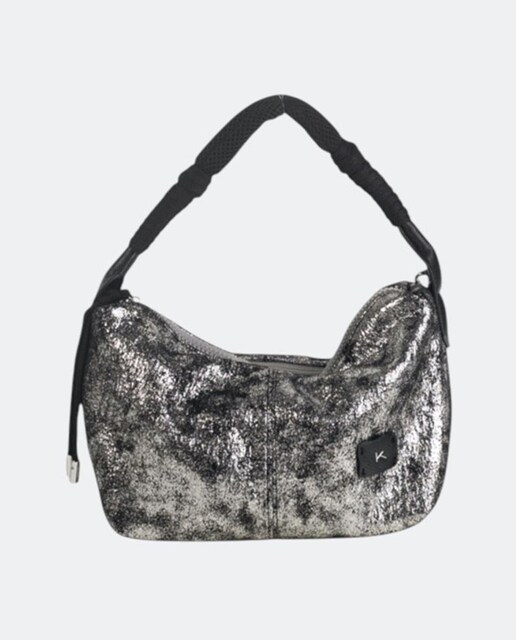 Imagem 0 de Mala a Tiracolo com Efeito Metalizado e Alça Dupla