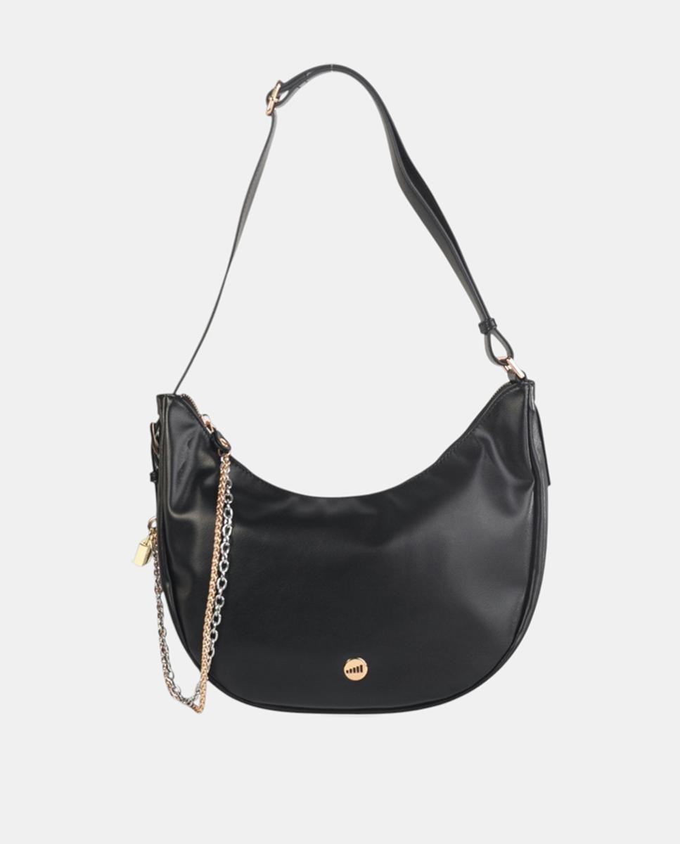 Imagem 0 de Mala a Tiracolo em PU de Tamanho Médio com Fecho de Correr