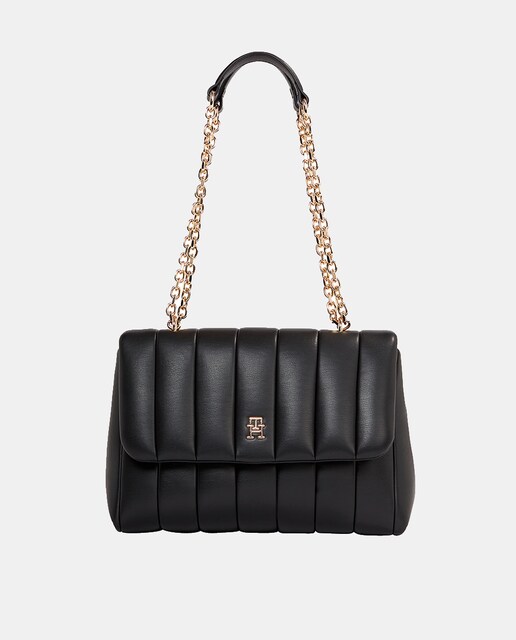 Imagen 0 de Bolso de hombro efecto acolchado en color negro