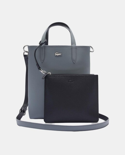 Imagen 0 de Tote reversible en burdeos y topo con logotipo plateado