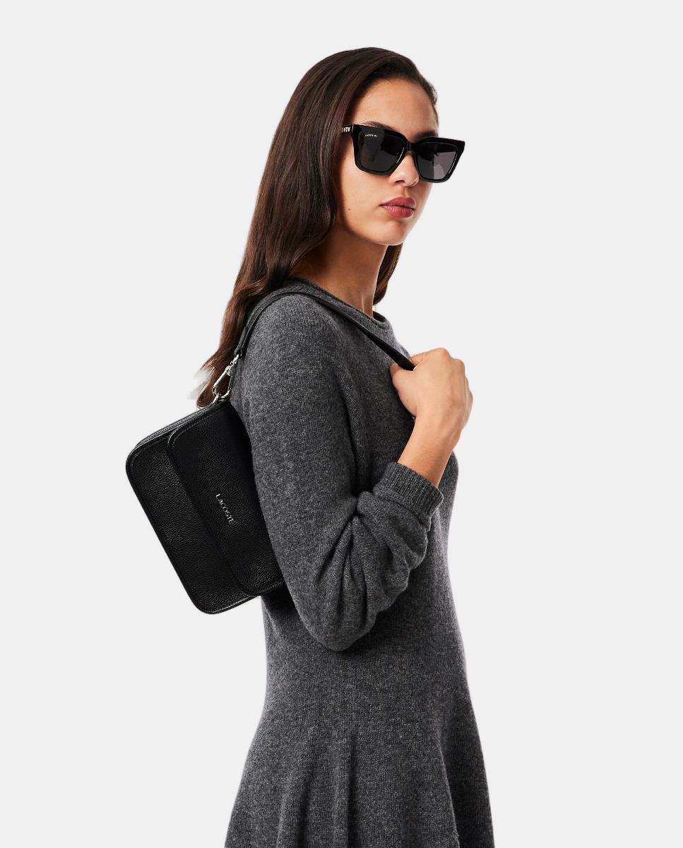 Mala Cruzada Clássica com Aba Preto-2