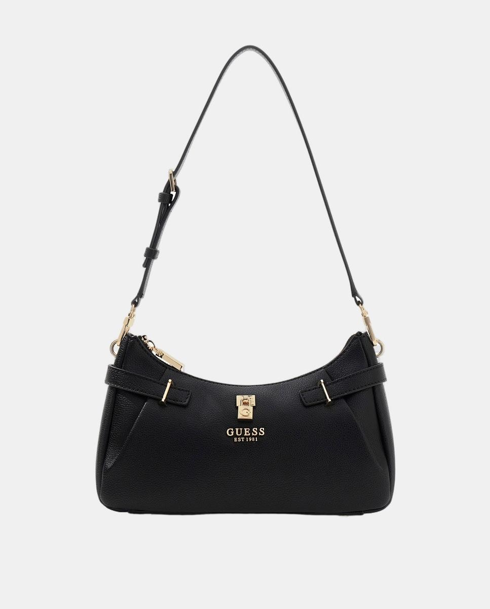 Mala de Ombro com Fecho de Correr Preto-1