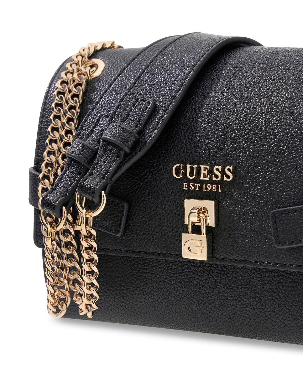 Mala a Tiracolo com Aba de Fecho Magnético Preto-4