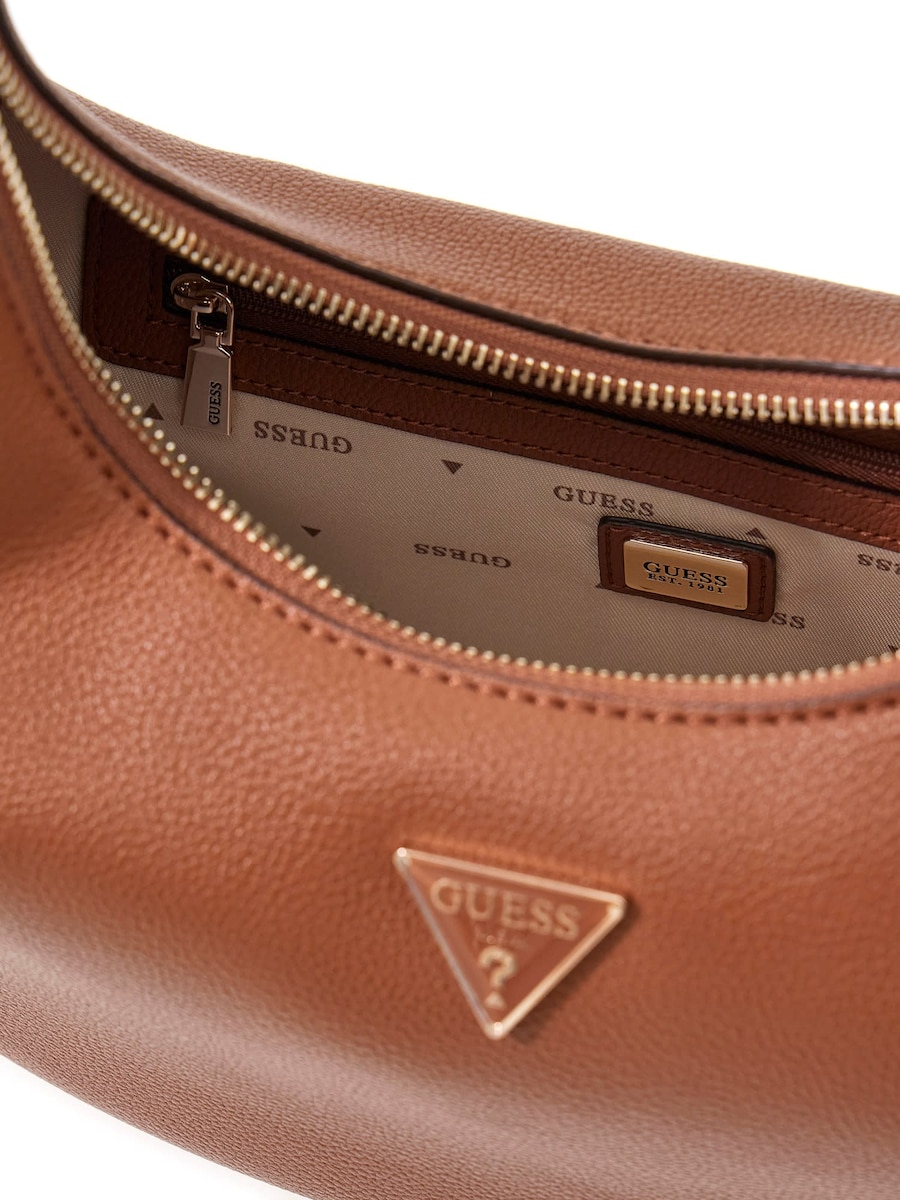 Mala de Ombro com Fecho de Correr Castanho-2