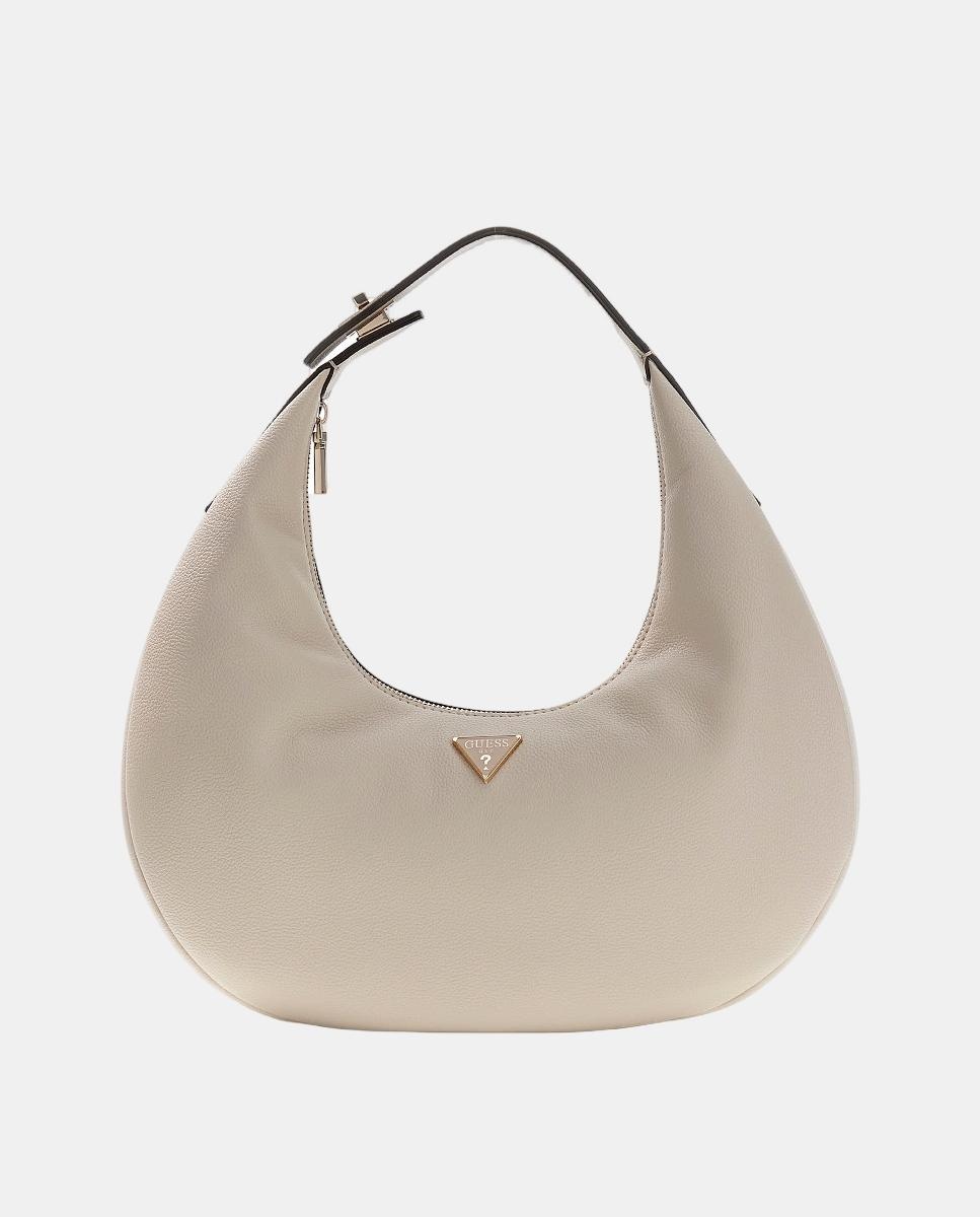 Mala de Ombro com Fecho de Correr Cinzento-claro-1