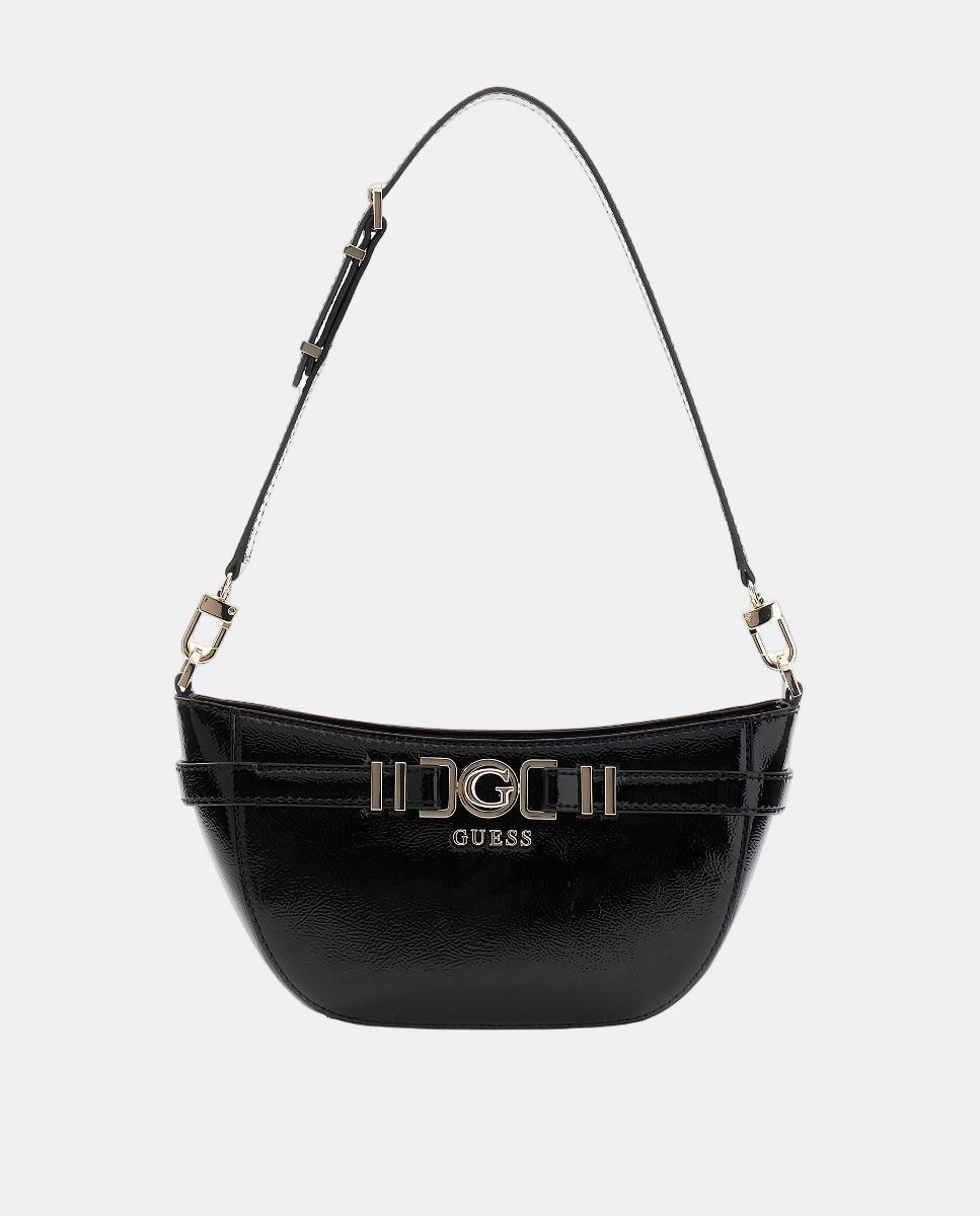 Mala de Ombro com Fecho de Correr Preto-1