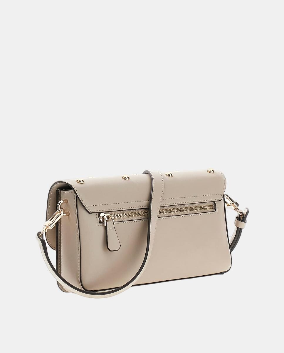 Mala a Tiracolo com Aba de Fecho Magnético Cinzento-claro-2