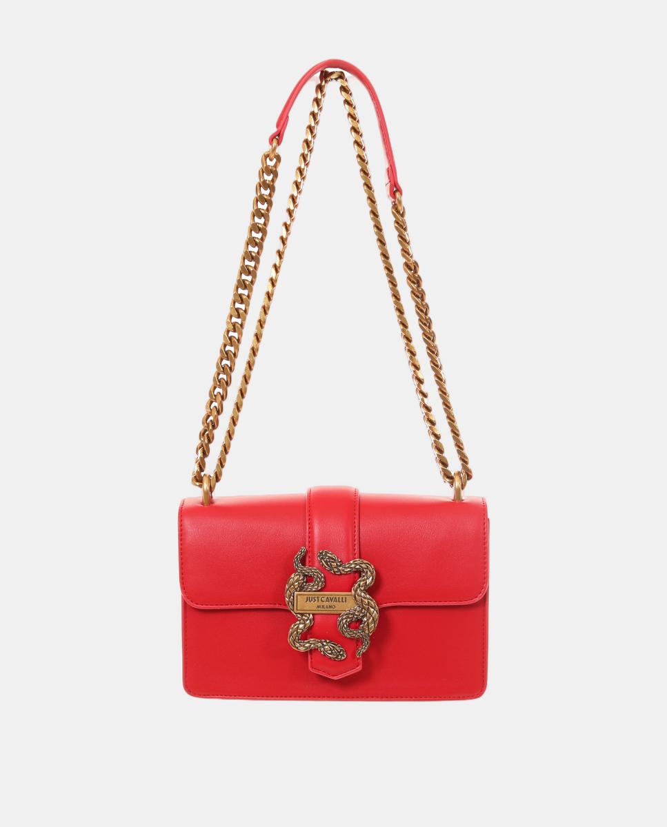 Imagem 0 de Mala a Tiracolo Pequena com Aba e Fecho de Botão - Vermelho