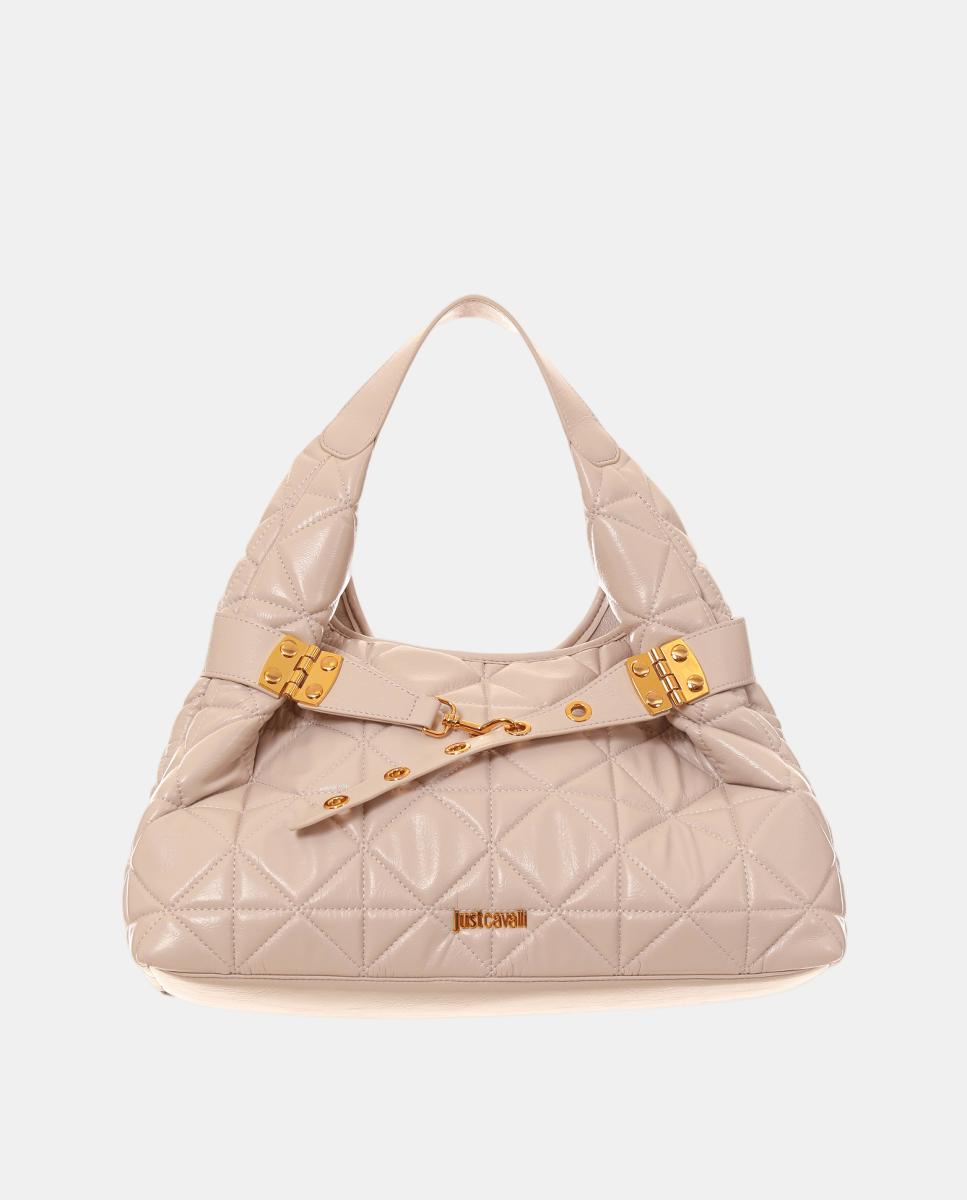 Imagem 0 de Mala Shopper Acolchoada com Fecho de Correr e Alça Larga - Branco