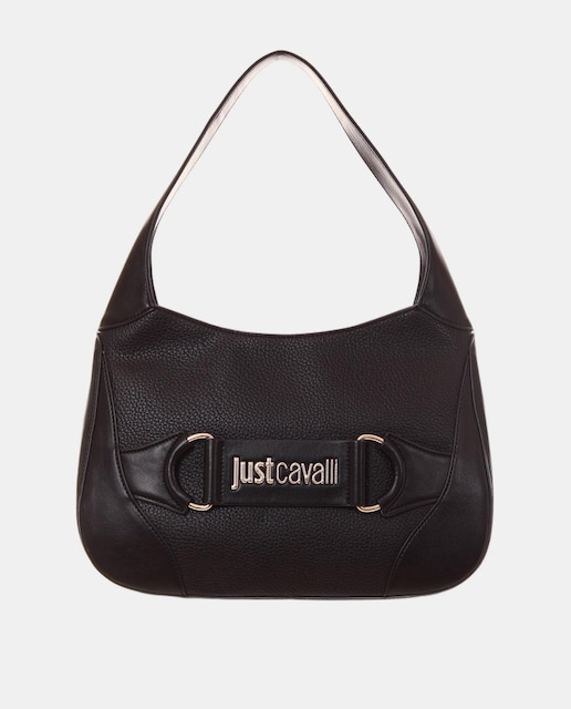 Imagen 0 de Bolso de hombro mediano negro liso.