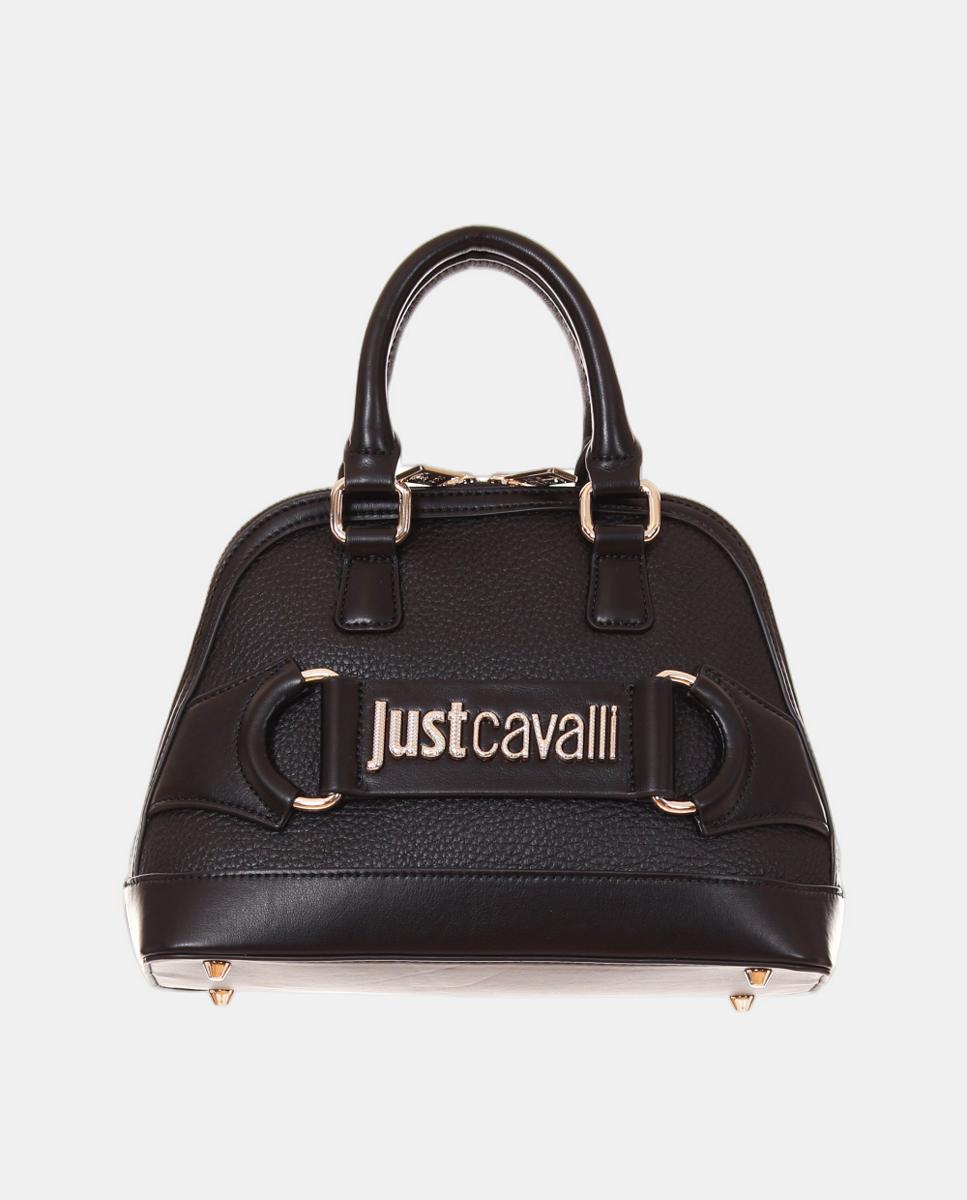 Imagem 0 de Mala Pequena de Forma Oval com Correia Dupla - Preto