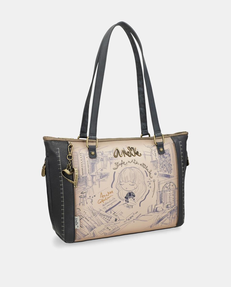 Bolso shopper con bandolera Studio · Anekke · El Corte Inglés