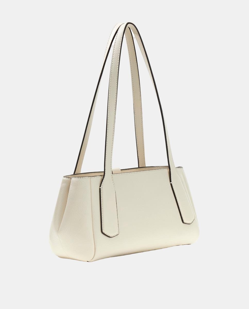 Mala de Ombro com Fecho de Correr Branco-2