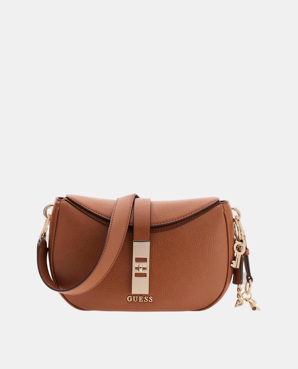 Mala a Tiracolo com Fecho de Correr Castanho-1