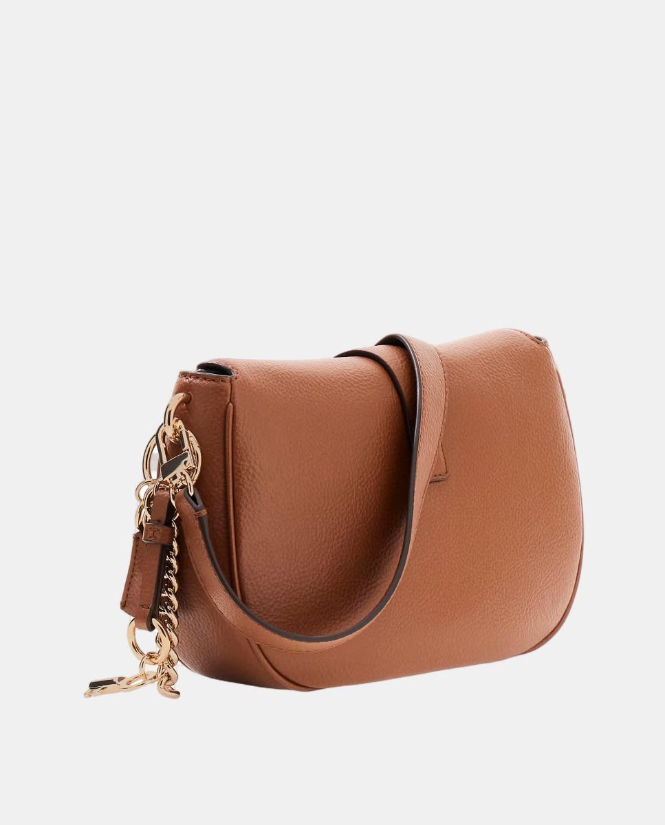 Mala a Tiracolo com Fecho de Correr Castanho-6