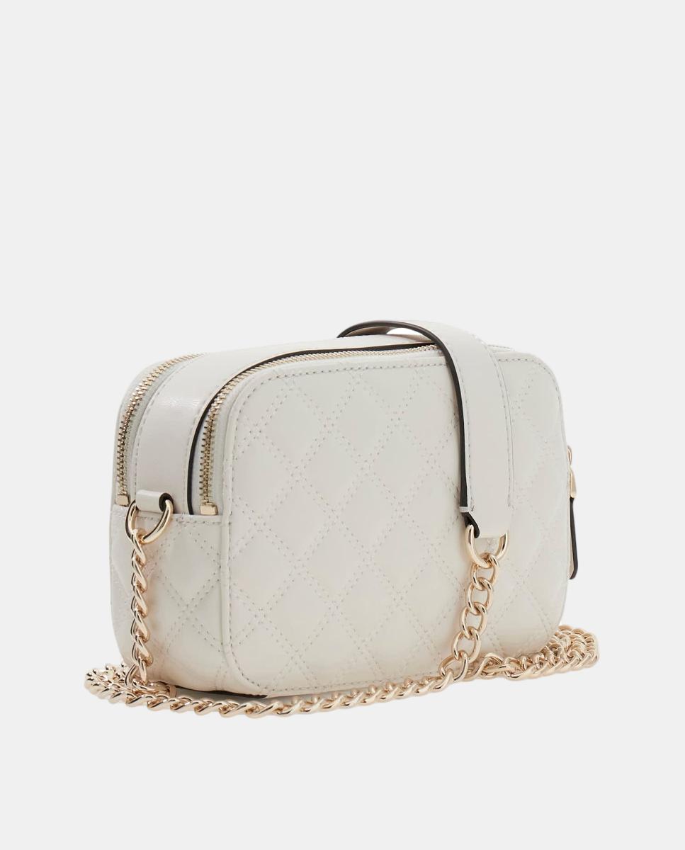 Mala a Tiracolo com Fecho de Correr Duplo Branco-2