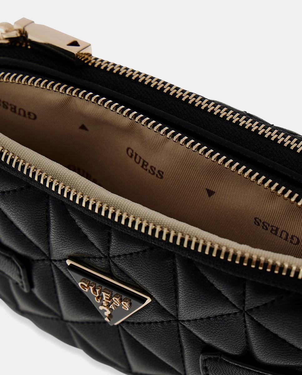 Nécessaire com Fecho de Correr Duplo Preto-5