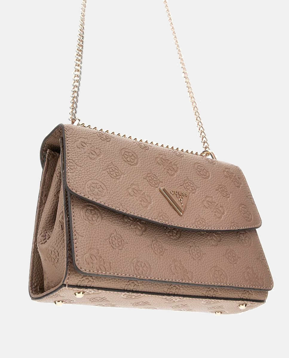 Mala a Tiracolo com Fecho de Correr Bege-3