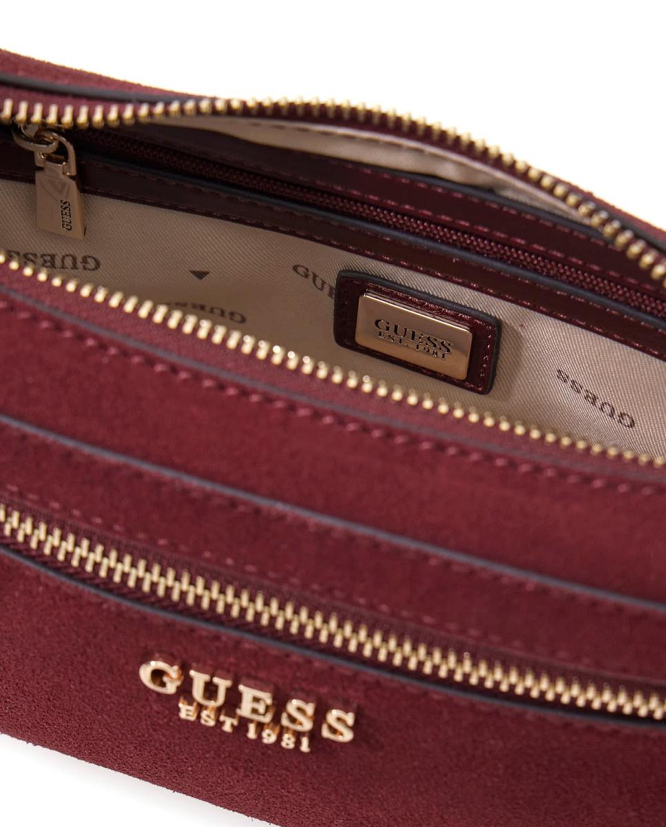 Bolsas de Cintura com Fecho de Correr Bordeaux-3