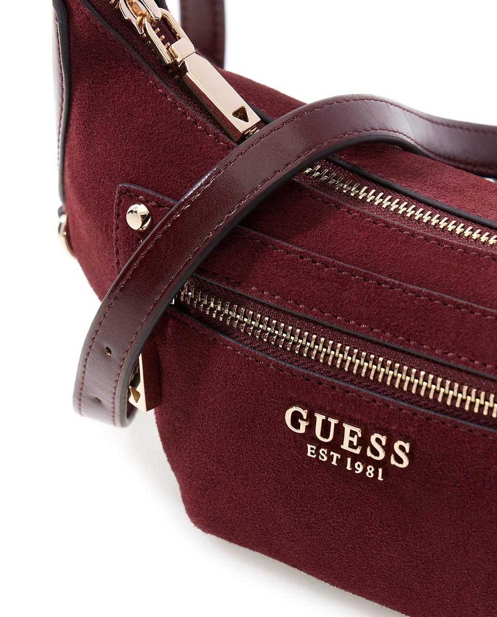 Bolsas de Cintura com Fecho de Correr Bordeaux-4