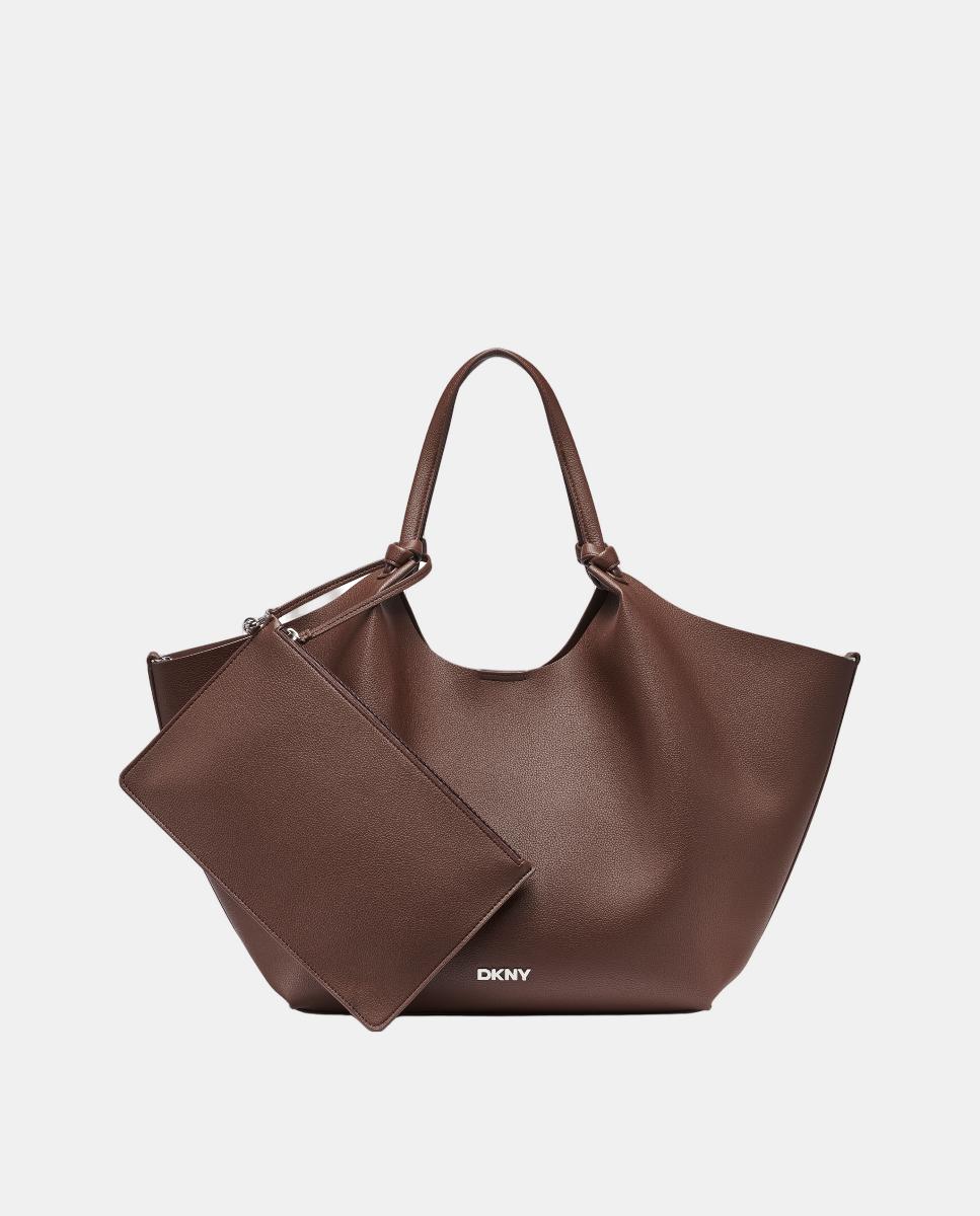 Mala Tipo Tote Paula Média Castanho-1