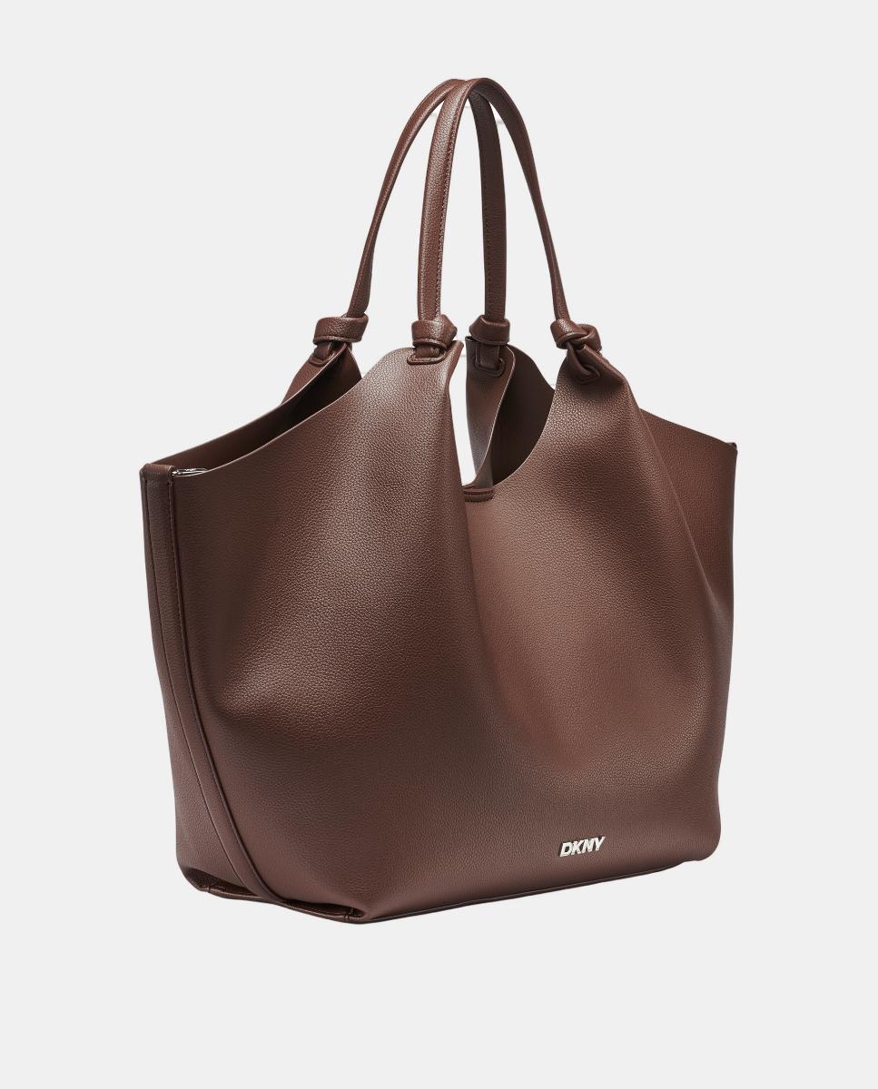 Mala Tipo Tote Paula Média Castanho-4