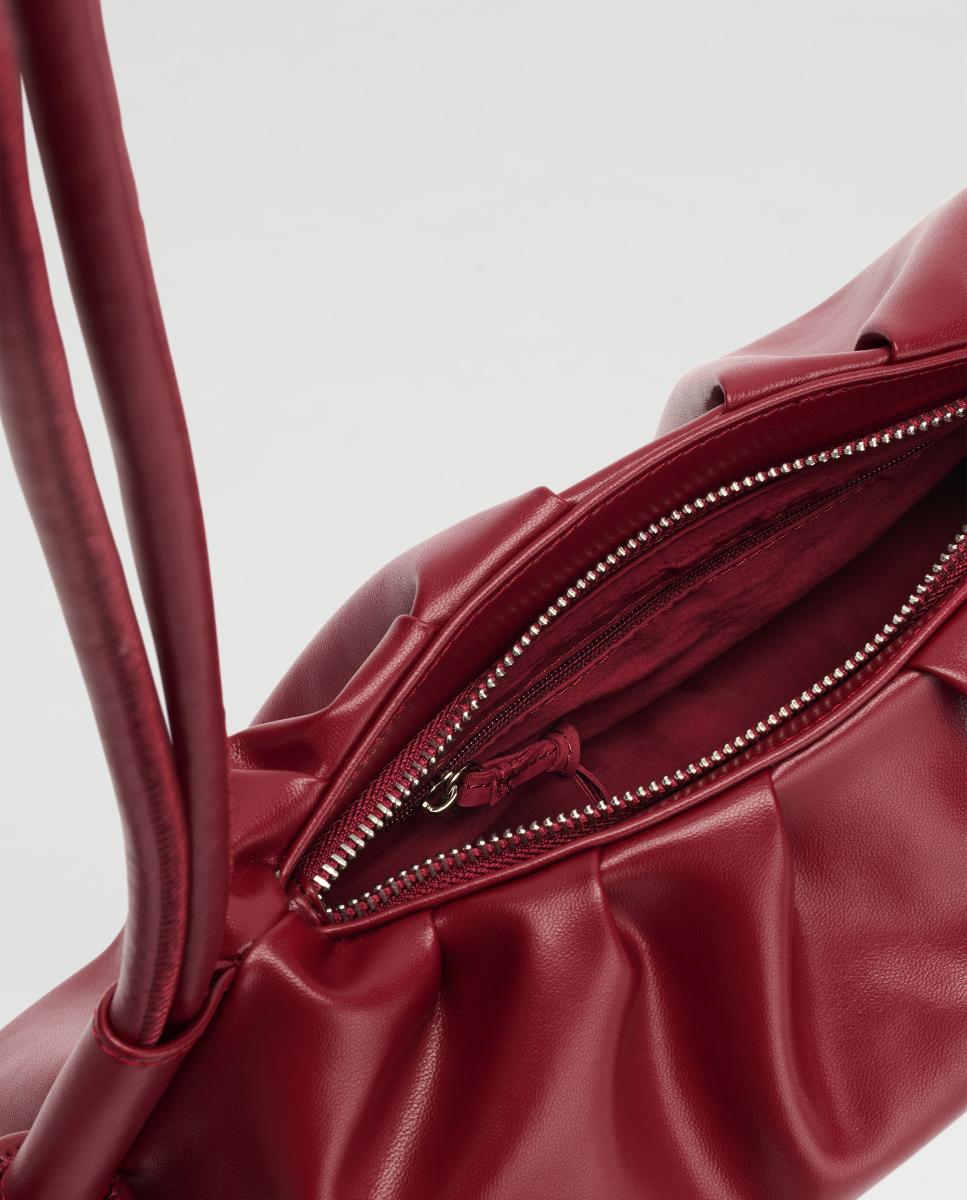 Mala de Ombro Modelo Dumpling Bordeaux-2