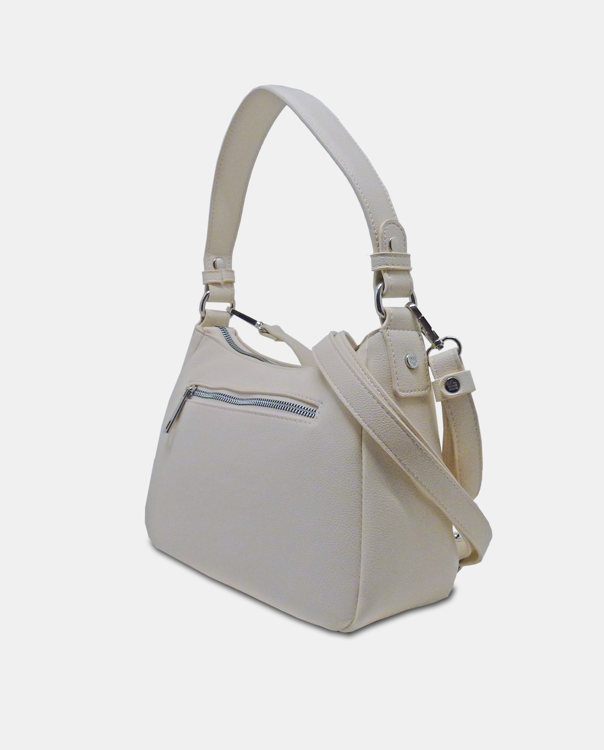 Mala Hobo com Alça de Tiracolo Amovível Cru-2