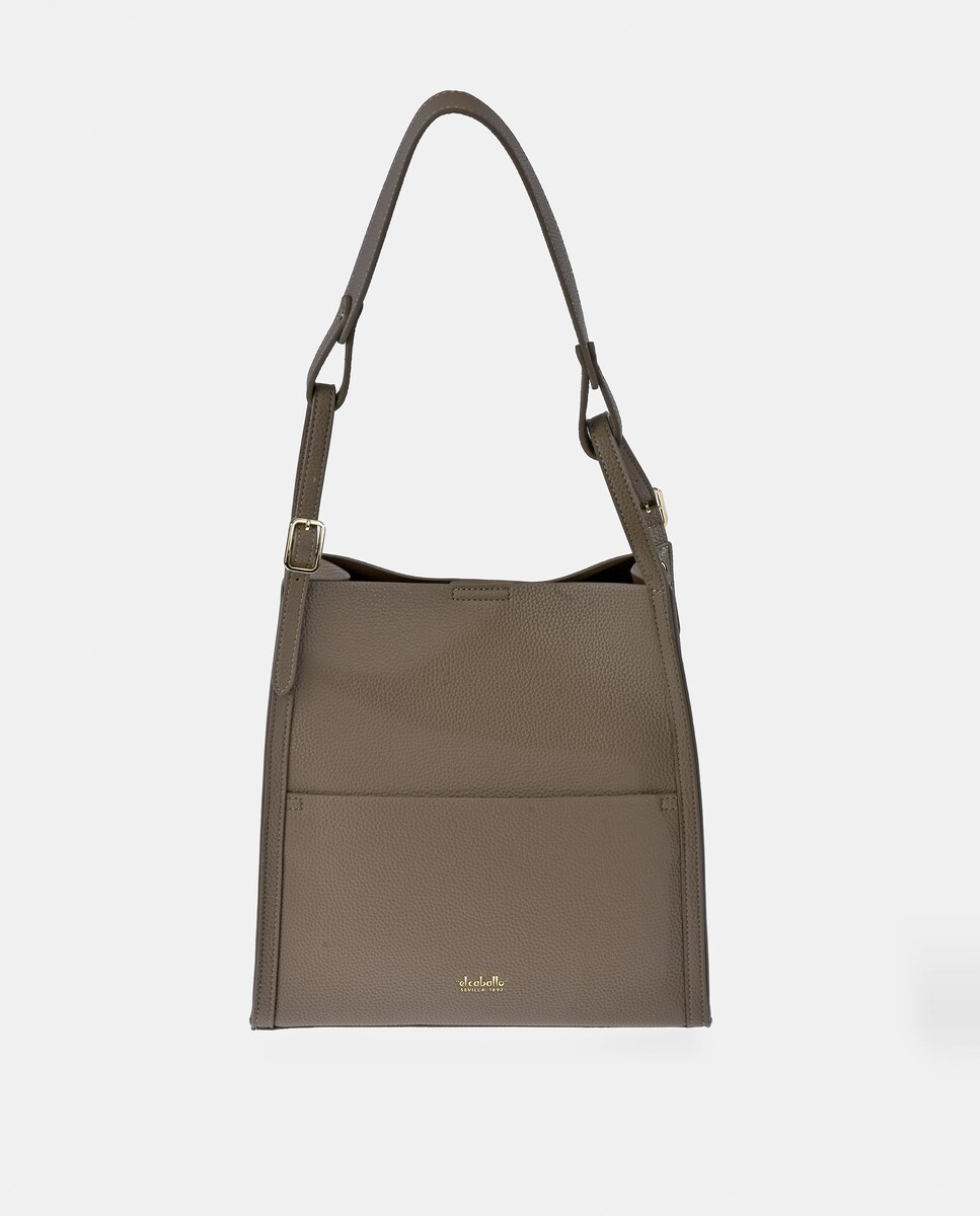 Bolso shopper símil piel color negro · El Caballo · El Corte Inglés