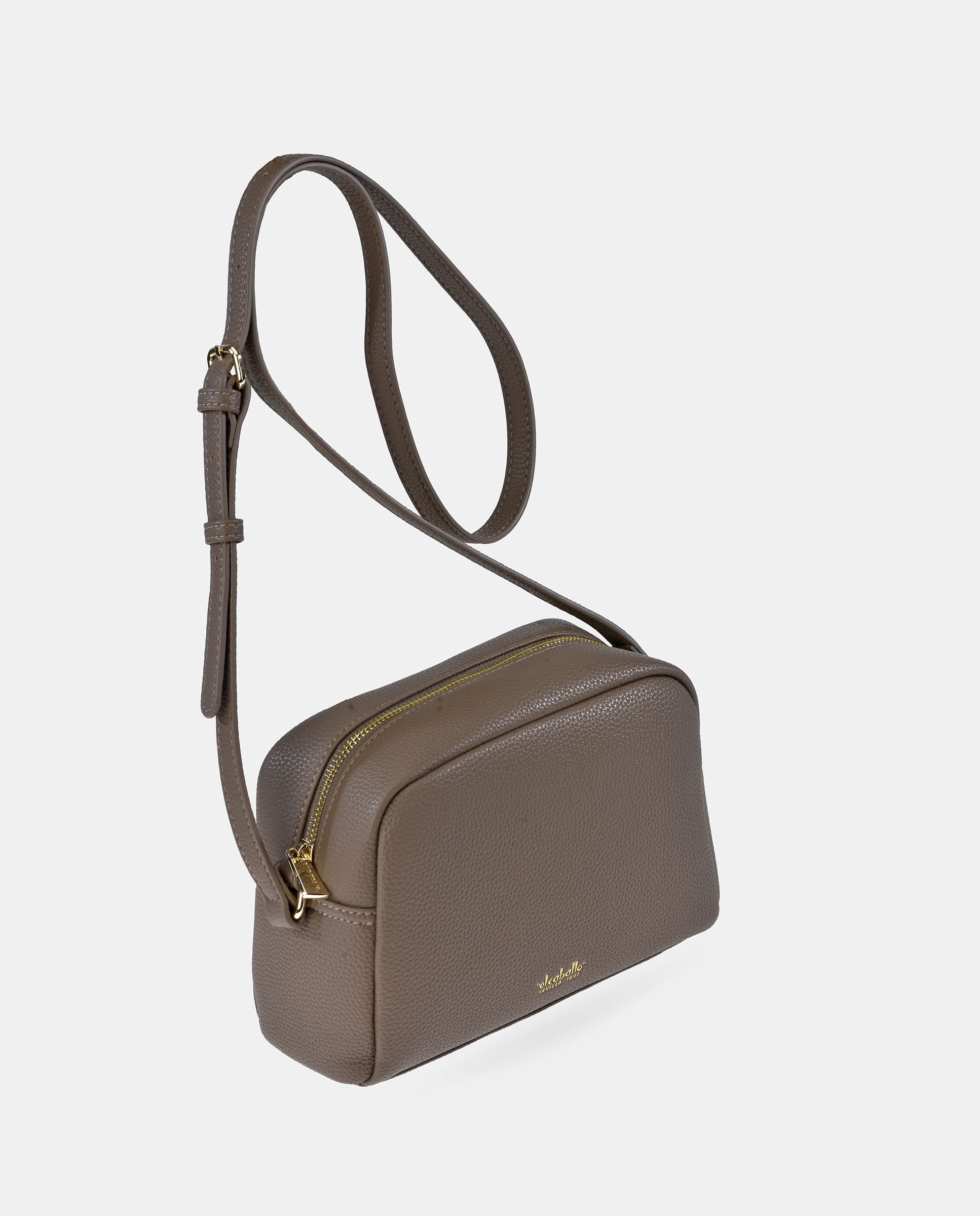 Mala Crossbody em Pele Sintética Taupe-2