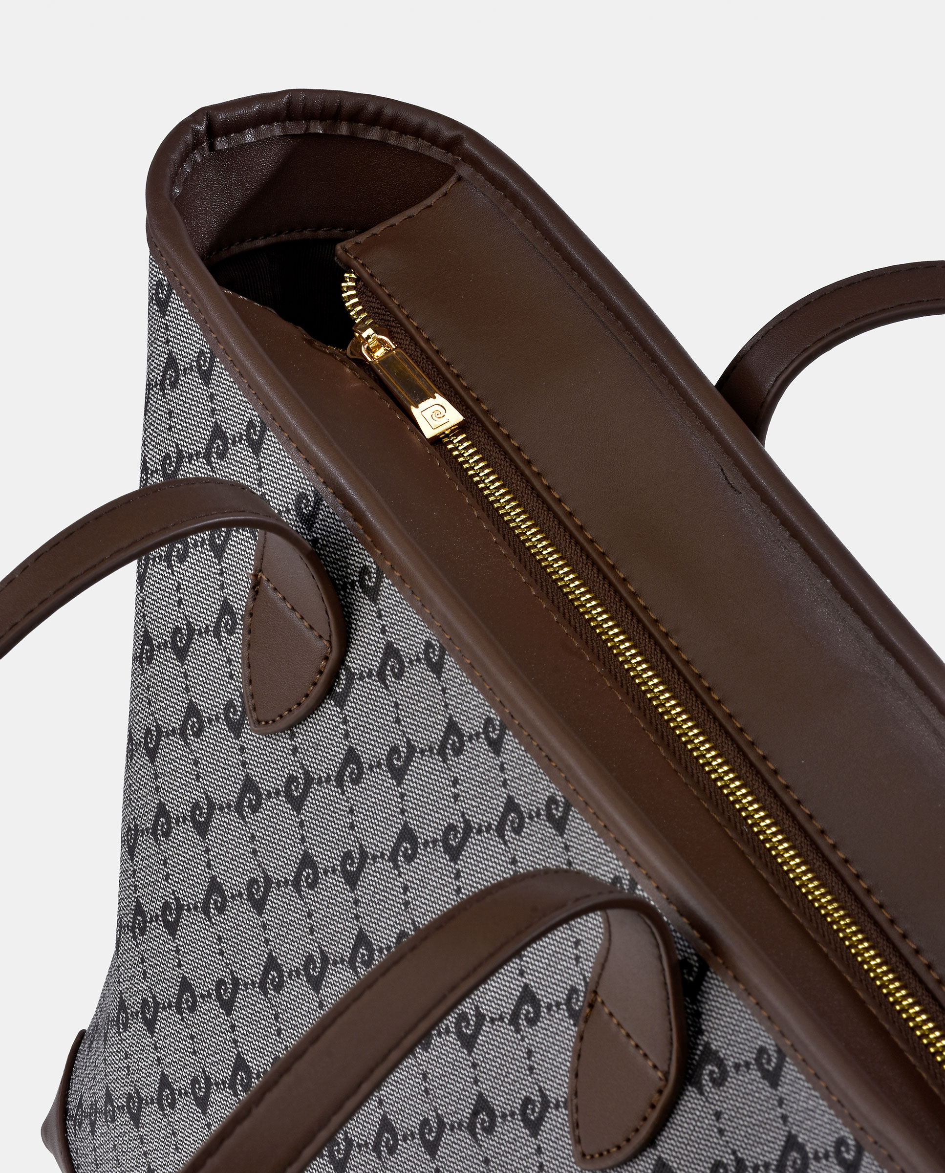 Mala Shopper em Lona e P.U Preto-3