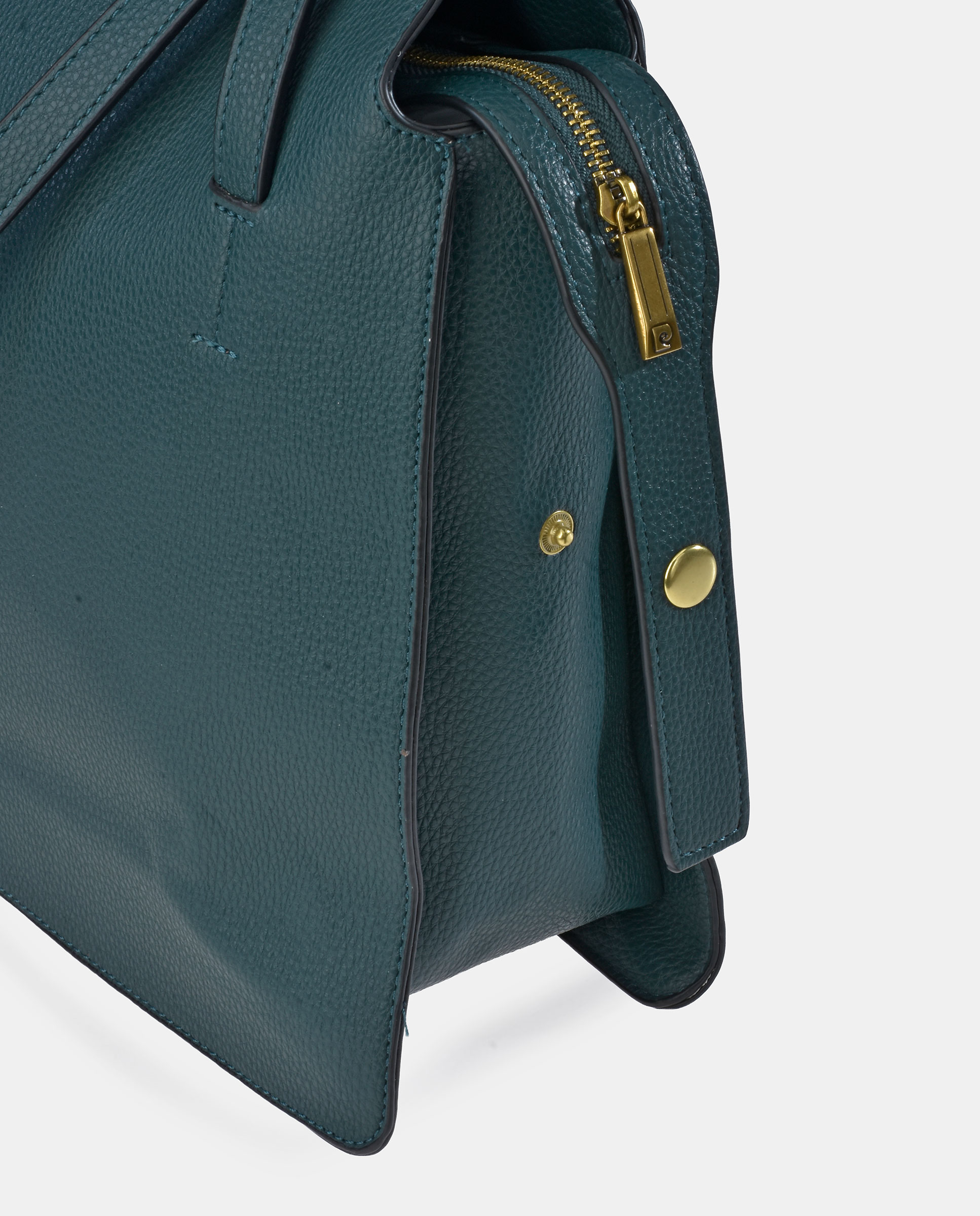 Mala Shopper em P.U. Verde-escuro-3