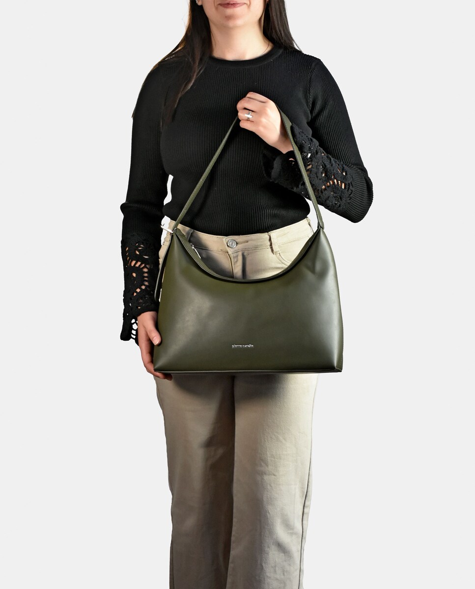 Mala de Ombro em P.U. Verde-4