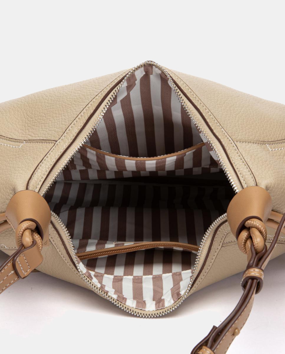 Imagen 5 de Bolso de hombro grande con asa a contraste - Abbacino - Camel Camel