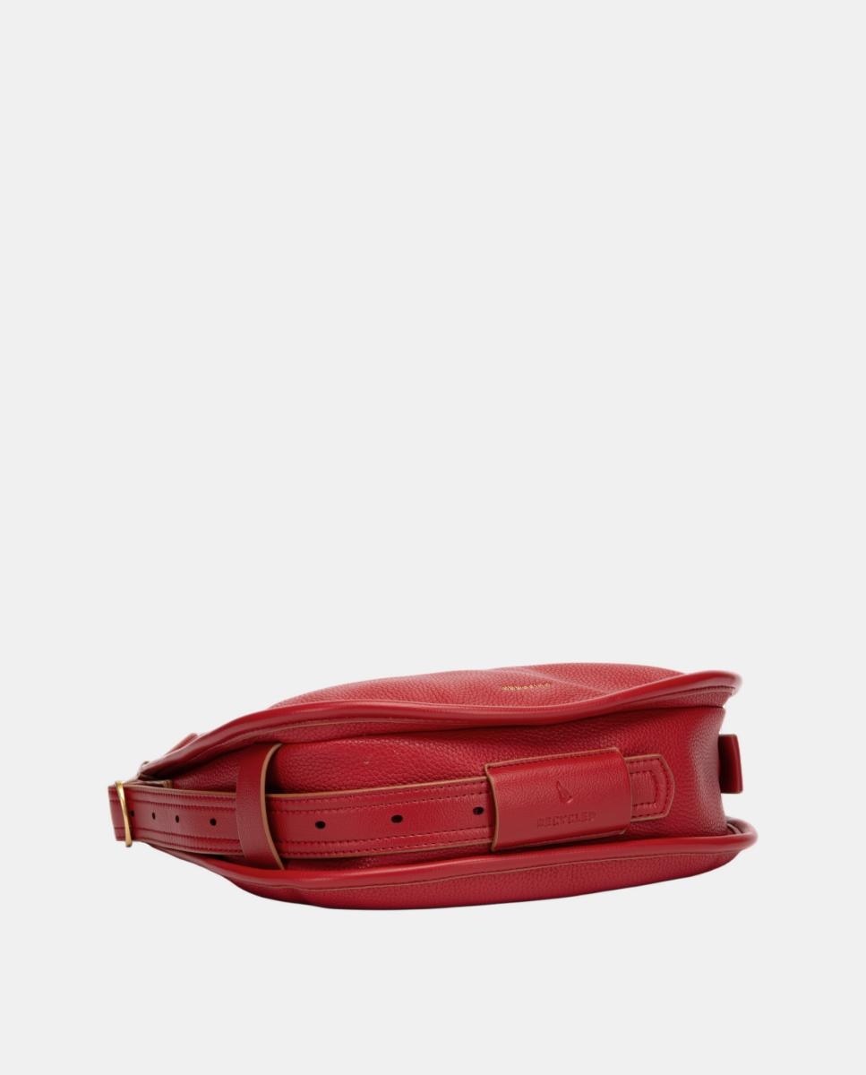 Mala a Tiracolo com Fecho de Correr Vermelho-6