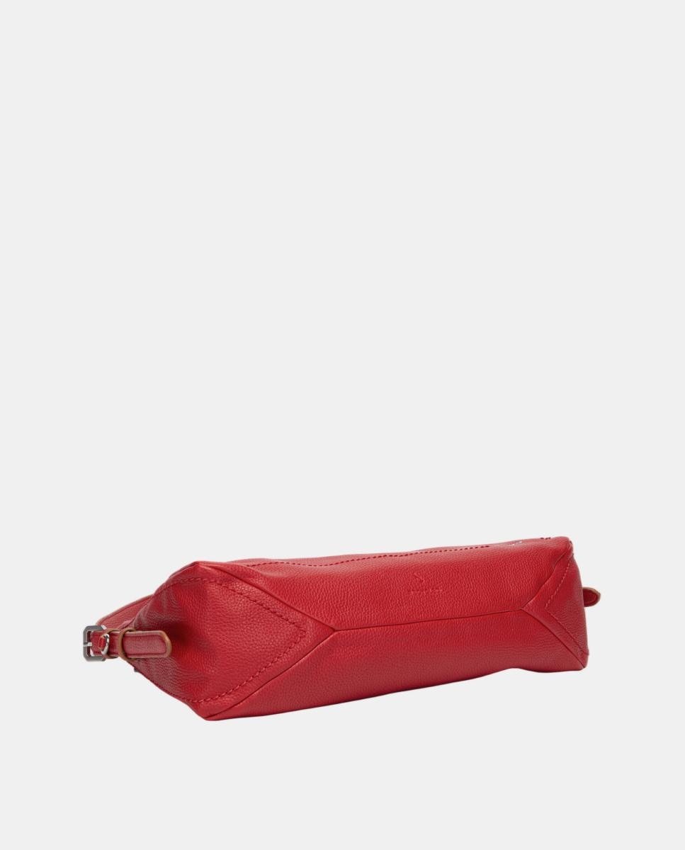 Mala de Ombro com Alça em Contraste Vermelho-6