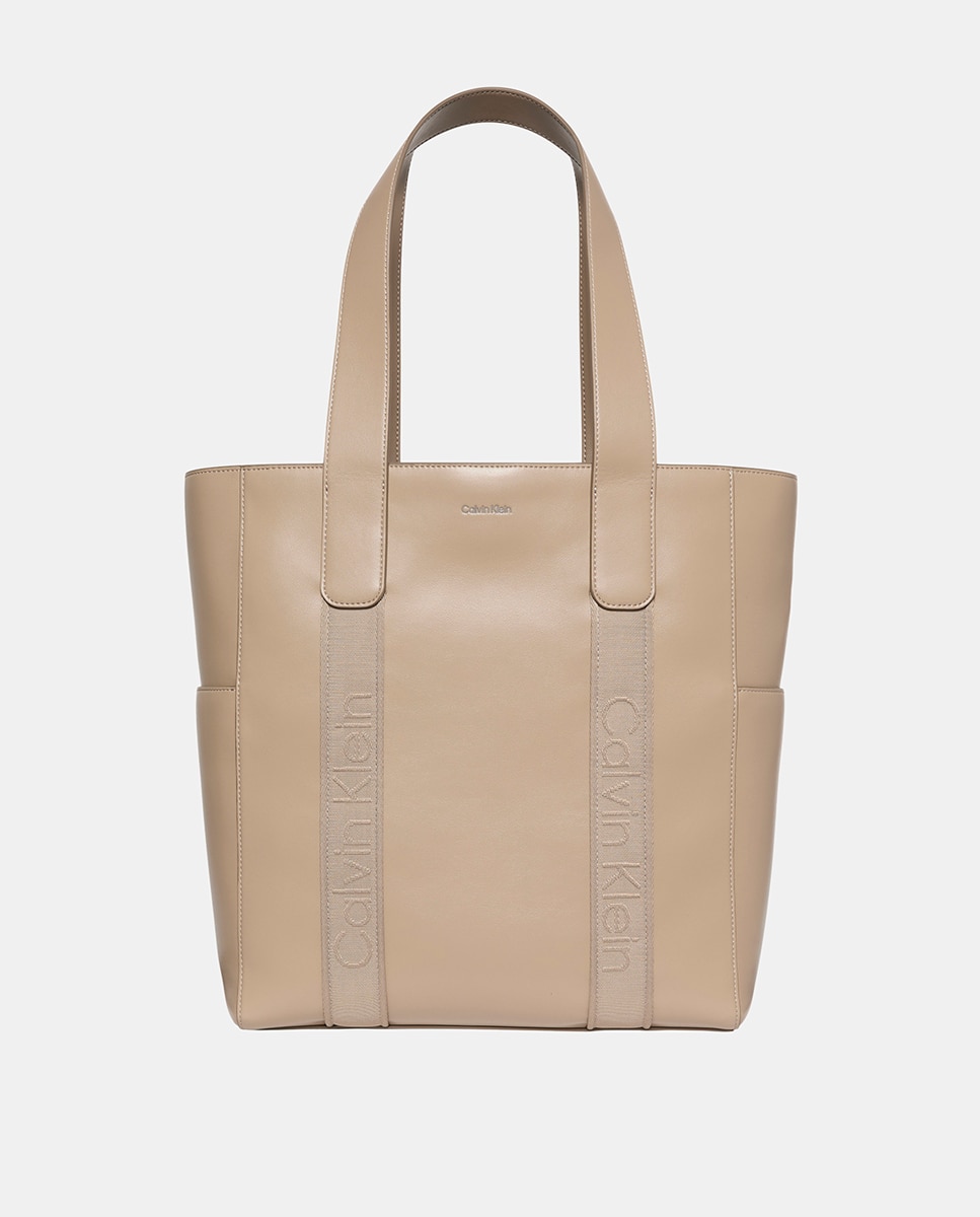 Mala Tipo Tote Multibolsos Bege-1