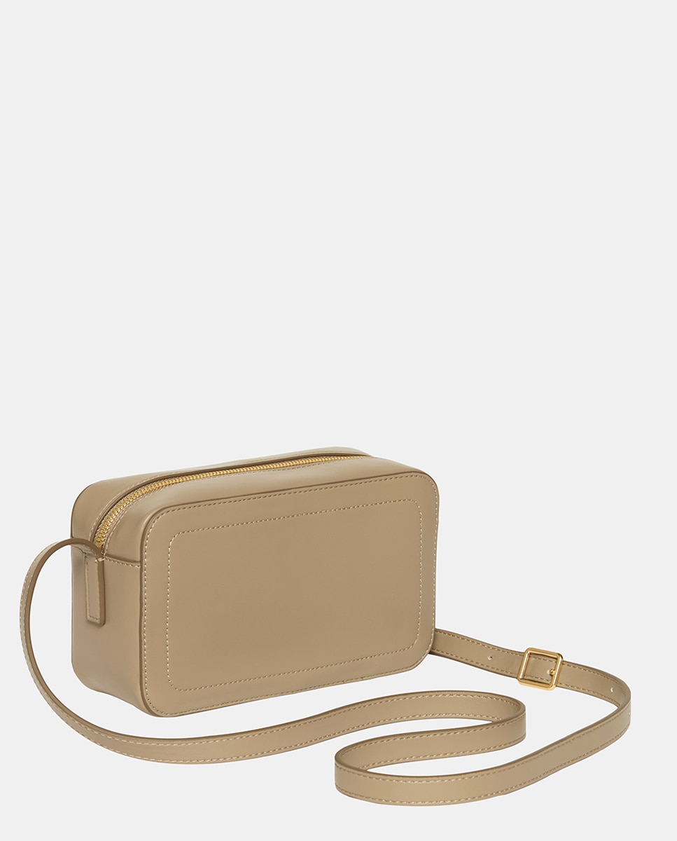 Mala a Tiracolo com Logótipo CK Bege-3