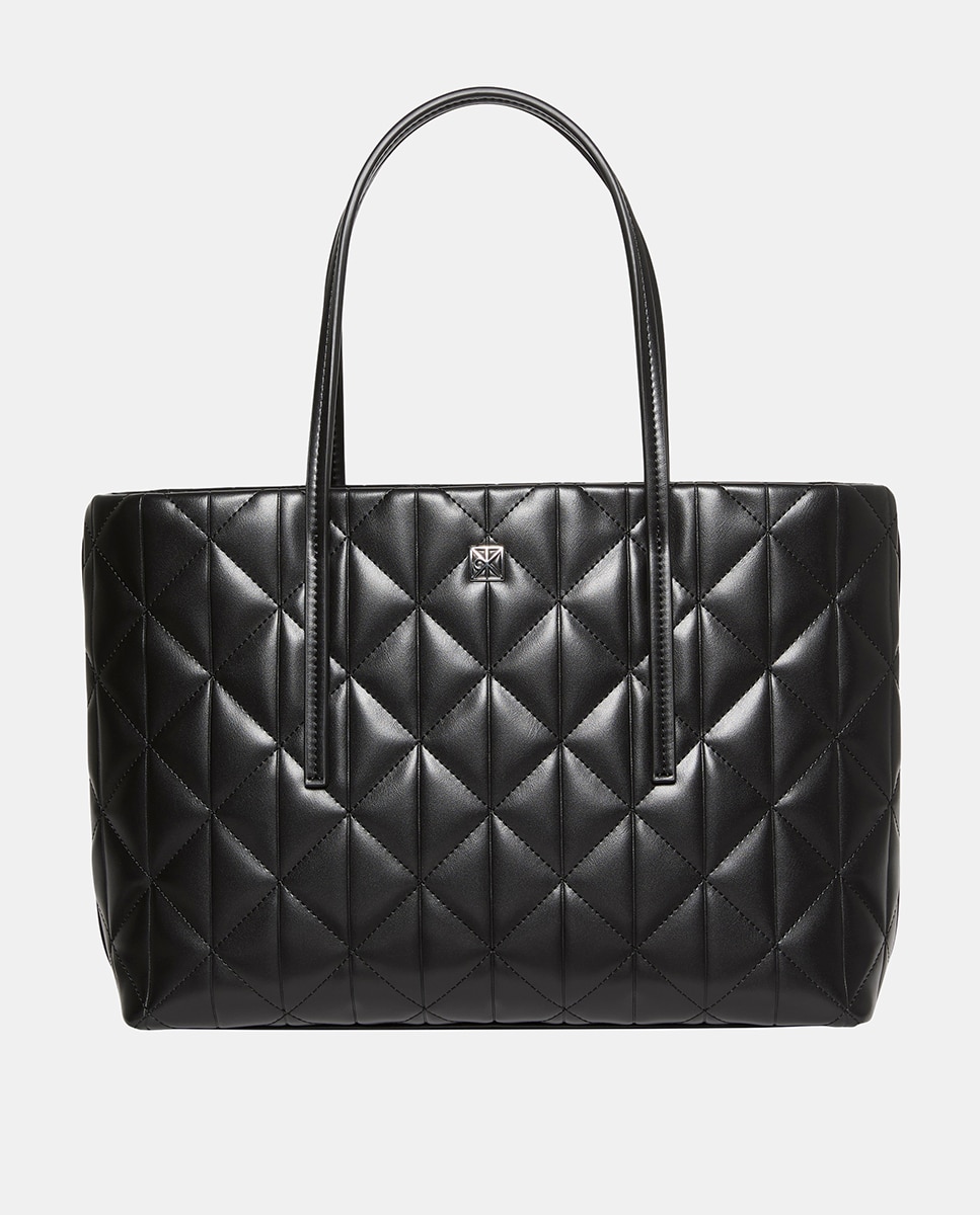Mala Tipo Tote Acolchoada Preto-1