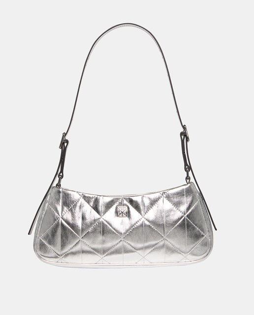 Imagem 0 de Mala de Ombro Acolchoada Metalizada com Logótipo CK