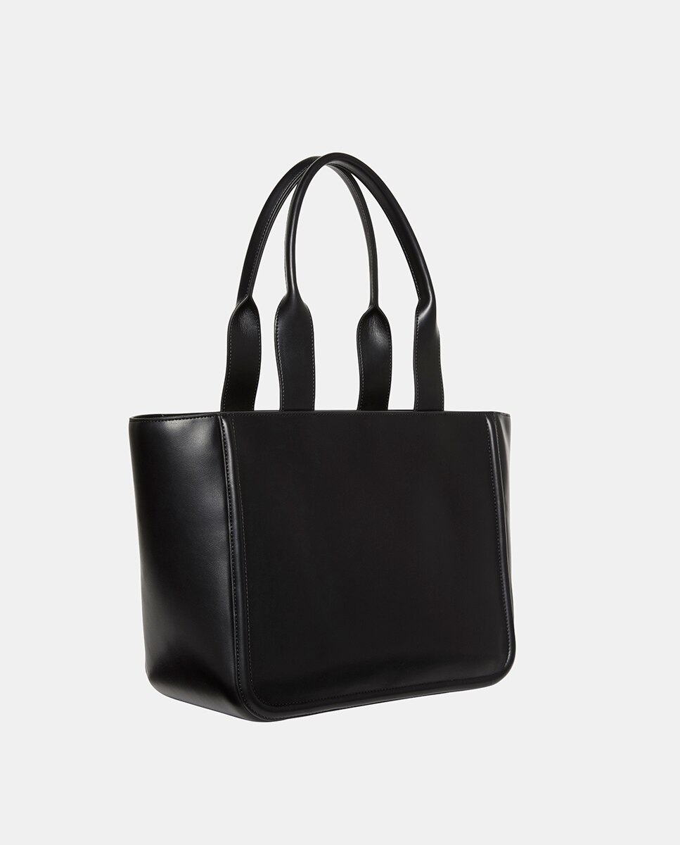 Mala Tipo Tote com Logótipo CK Preto-3