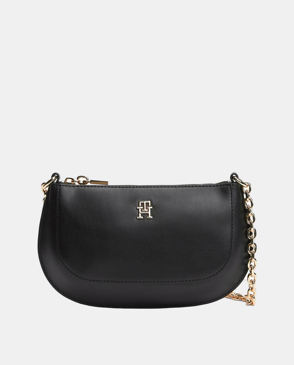 Mala a Tiracolo Mini com Corrente - Preto Azul-1