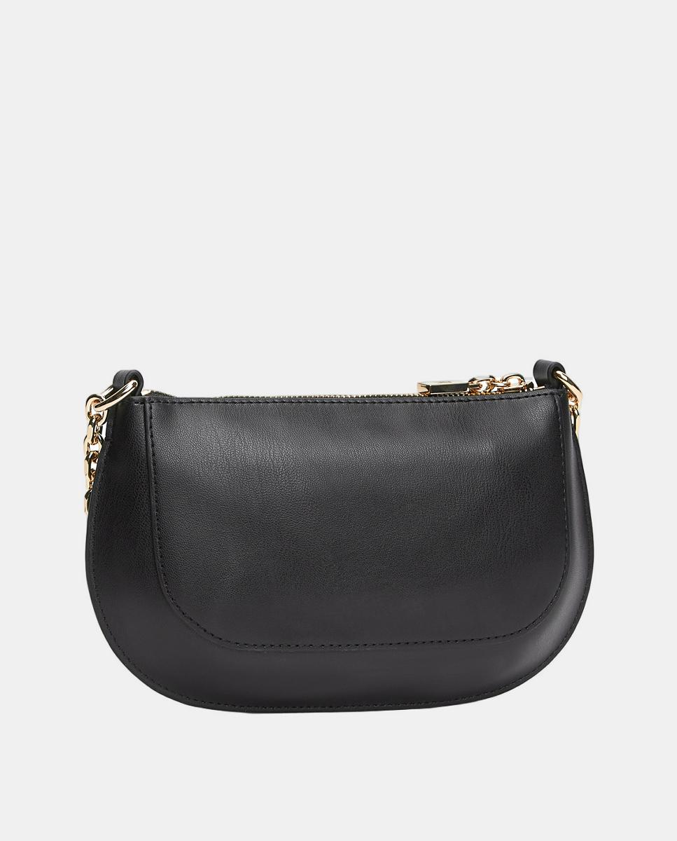 Mala a Tiracolo Mini com Corrente - Preto Azul-4