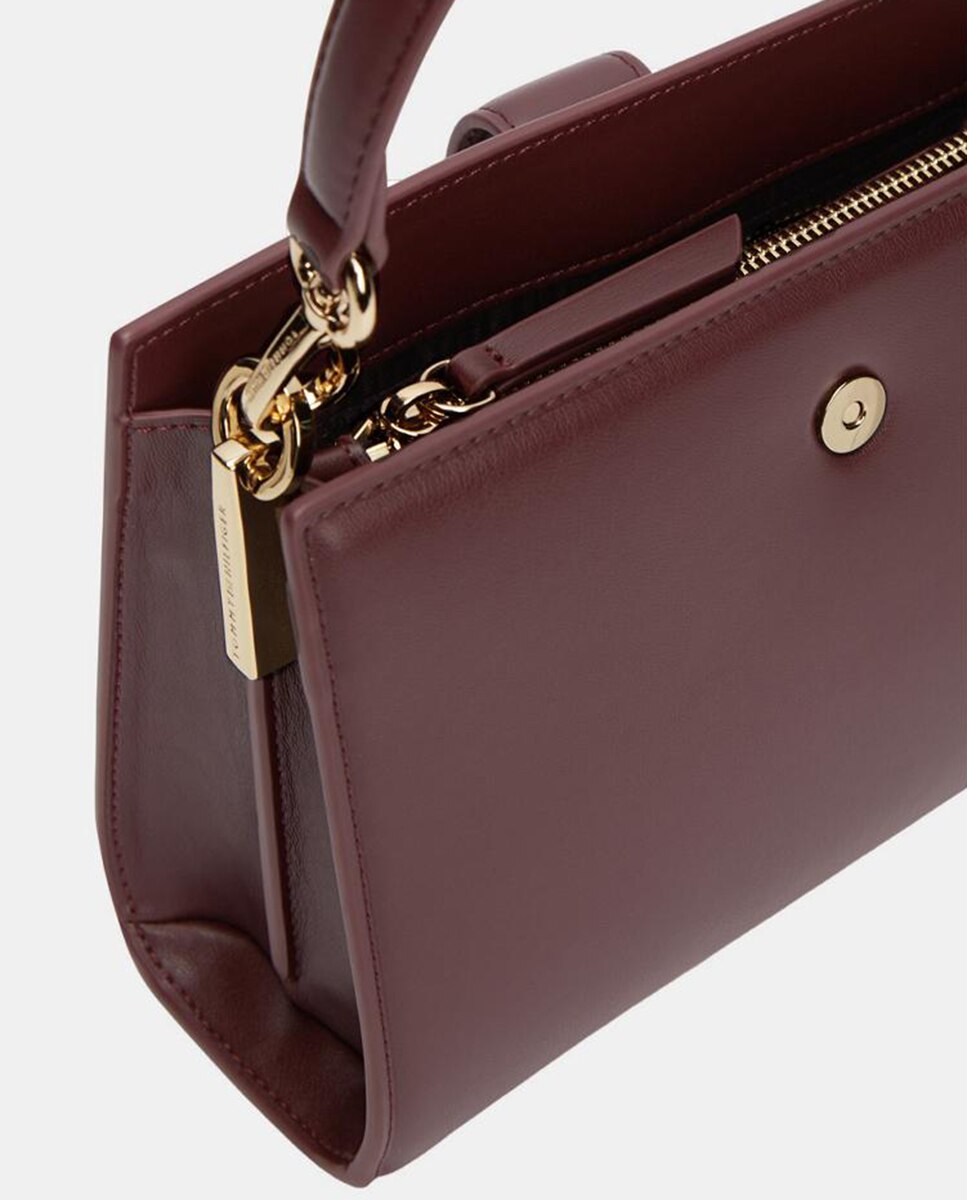Mala Tipo Satchel TH Heritage Mini - Bordeaux Bordeaux-2