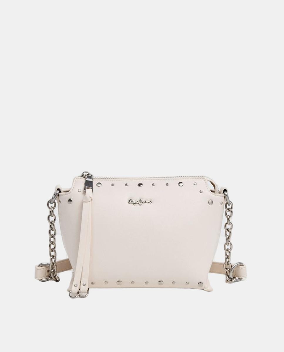 Imagem 0 de Mala a Tiracolo Edilia Spring com Detalhes Metálicos, Fecho de Correr, Correia Ajustável e Logótipo à Frente